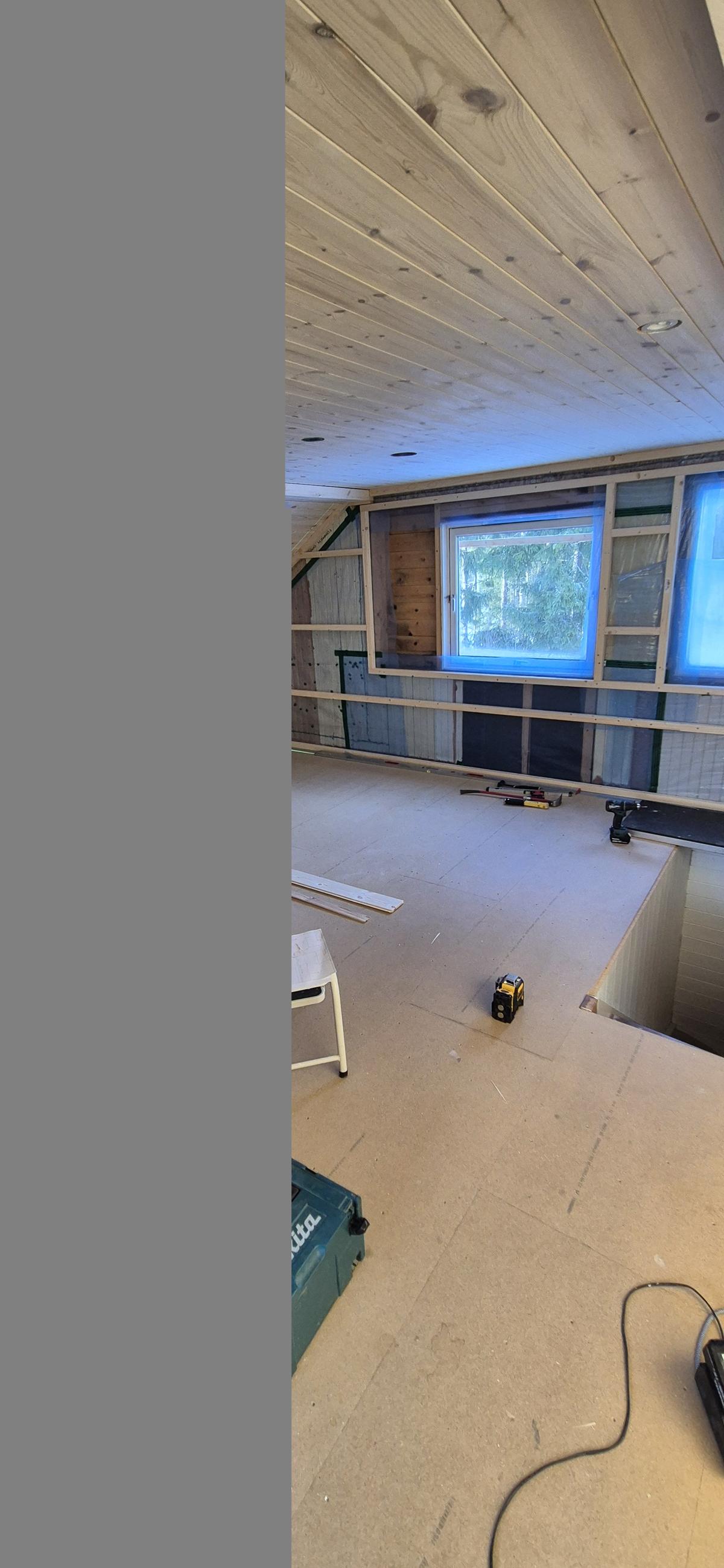 Oppussing av loft – I arbeid – loft