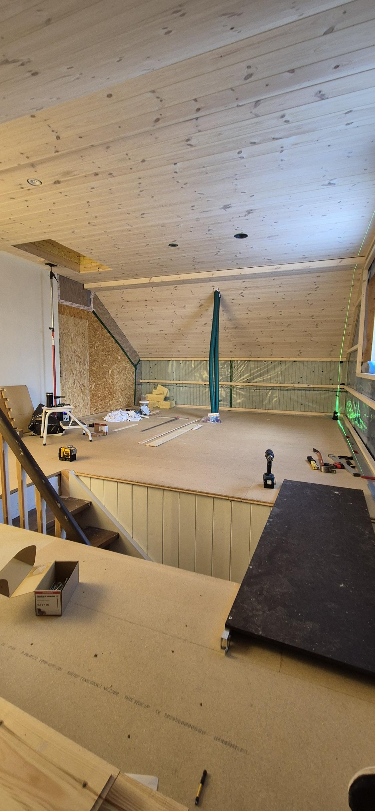 Oppussing av loft – I arbeid – loft